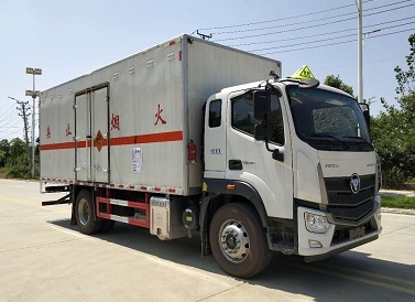 9.9吨福田欧航民爆物资车 CLW5181XQYB6型爆破器材运输车